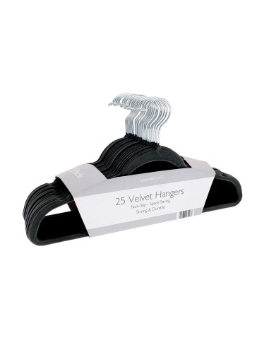 HOM-HL060-Cintres effet velours (lot de 25)